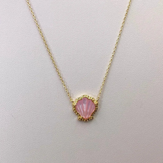 Shell Shaped Pendant Necklace Women Fashion Jewelry Unique Gift Chain
