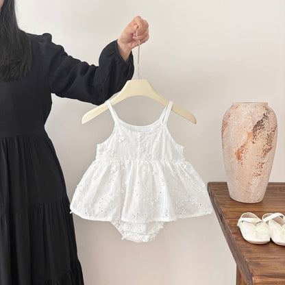 Baby Girl Summer Jumpsuit INS Style Soft Breathable Infant Outfit