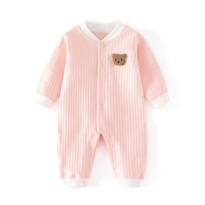Infant Class A Cotton Seamless Onesie Baby Pajamas Winter Crawling Suit