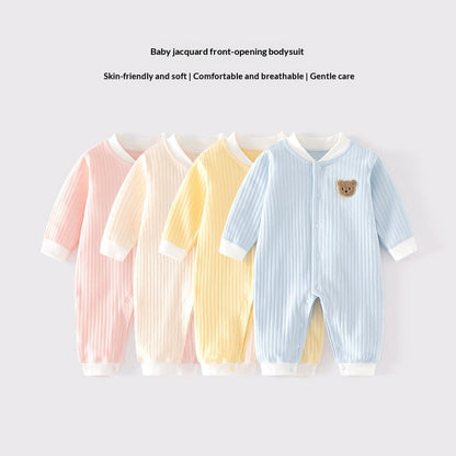 Infant Class A Cotton Seamless Onesie Baby Pajamas Winter Crawling Suit