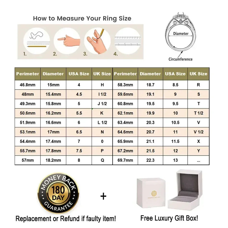 Teardrop Engagement Ring Set 925 Silver Wedding Bridal Jewelry
