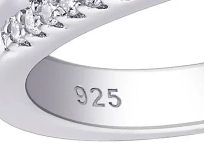 Teardrop Engagement Ring Set 925 Silver Wedding Bridal Jewelry