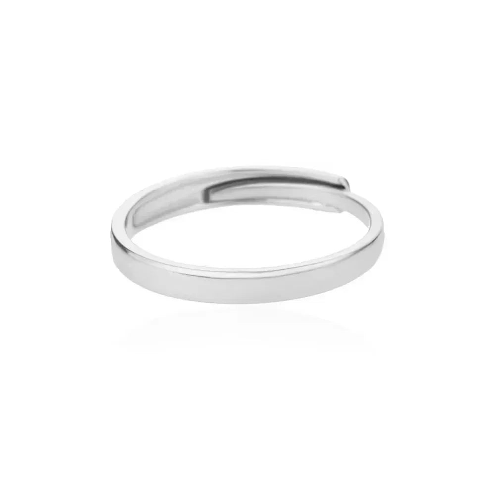 Stainless Steel Flower Open Ring Women Gold Geometric Hollow Jewelry