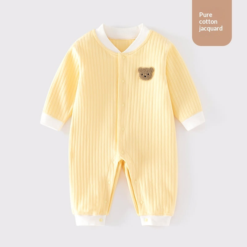 Infant Class A Cotton Seamless Onesie Baby Pajamas Winter Crawling Suit