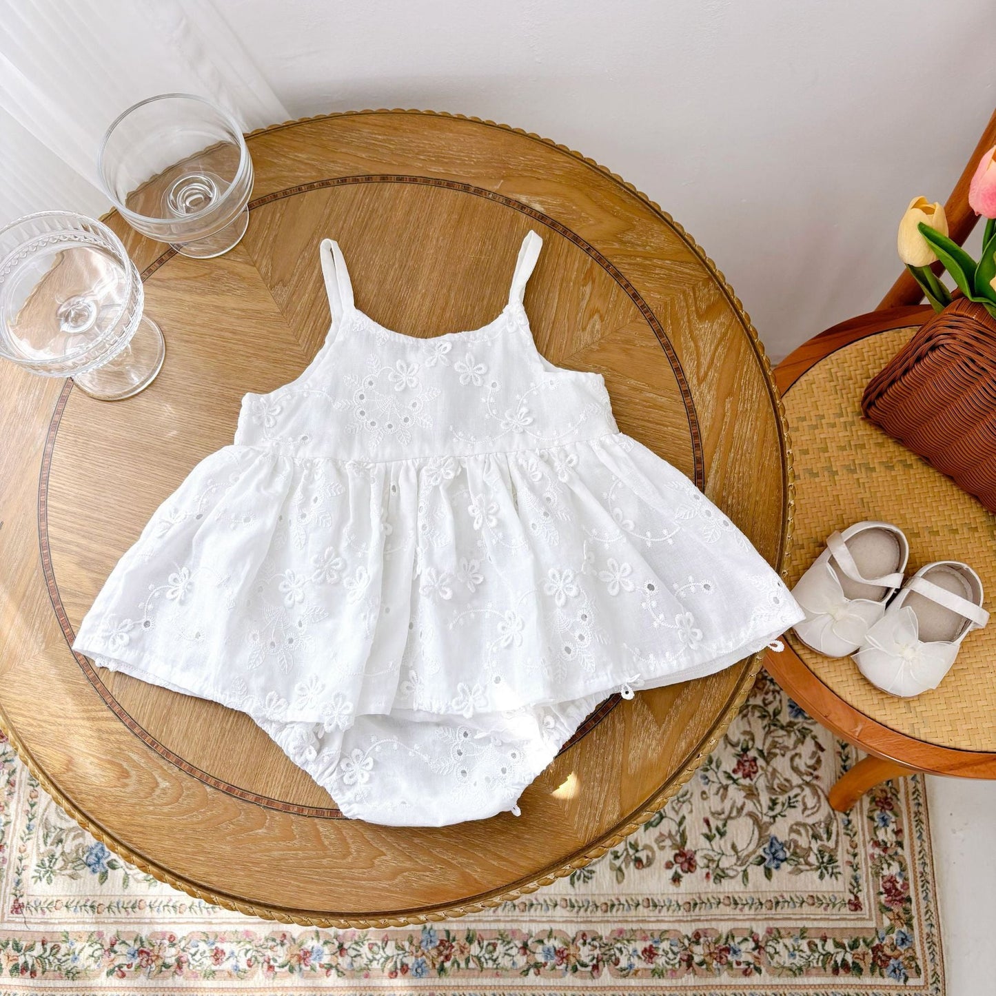 Baby Girl Summer Jumpsuit INS Style Soft Breathable Infant Outfit