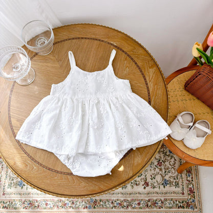 Baby Girl Summer Jumpsuit INS Style Soft Breathable Infant Outfit
