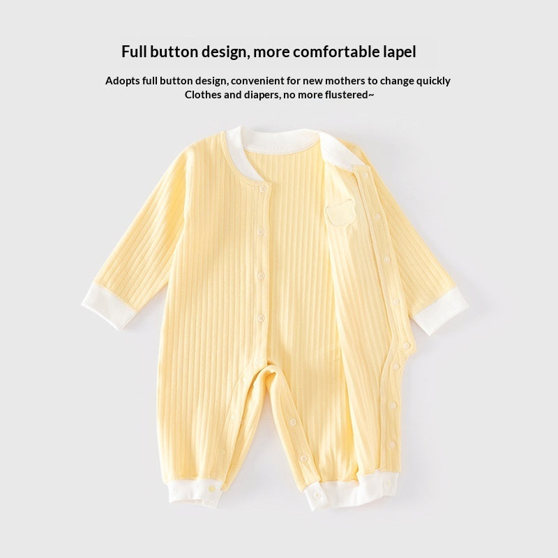 Infant Class A Cotton Seamless Onesie Baby Pajamas Winter Crawling Suit