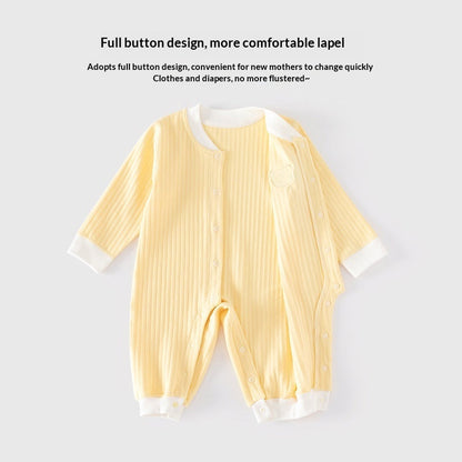 Infant Class A Cotton Seamless Onesie Baby Pajamas Winter Crawling Suit