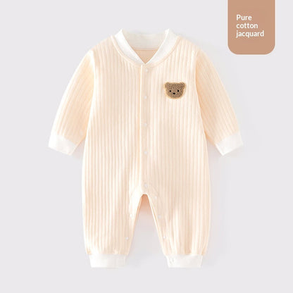Infant Class A Cotton Seamless Onesie Baby Pajamas Winter Crawling Suit